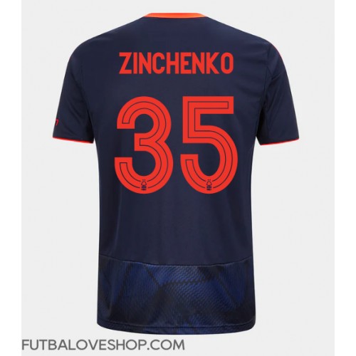 Dres Nottingham Forest Oleksandr Zinchenko #35 Tretina 2025-26 Krátky Rukáv